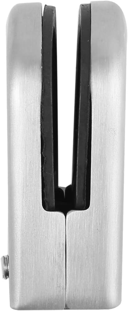 AUTOUTLET 8X Glashalter Set, Edelstahl Klemmhalter Glasclip Runder BodenGlasklemme 6-8mm, Verstellba