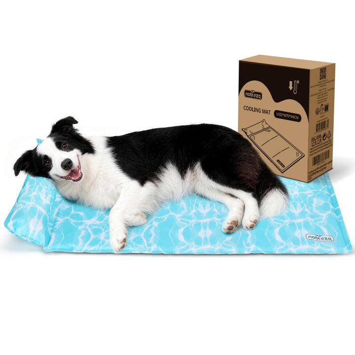 Nobleza Kühlmatte Hund und Katze, Kühlmatte für Hunde und Katzen, Design mit 6cm Zusätzlichem Halski