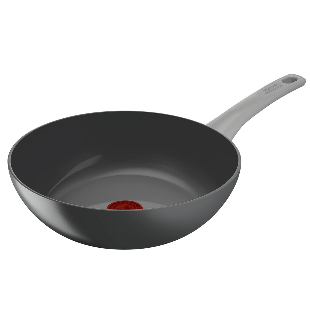 Tefal C42719 Renew On Wokpfanne 28 cm | Keramikversiegelung | umweltfreundlich recycelt | Thermo-Sig