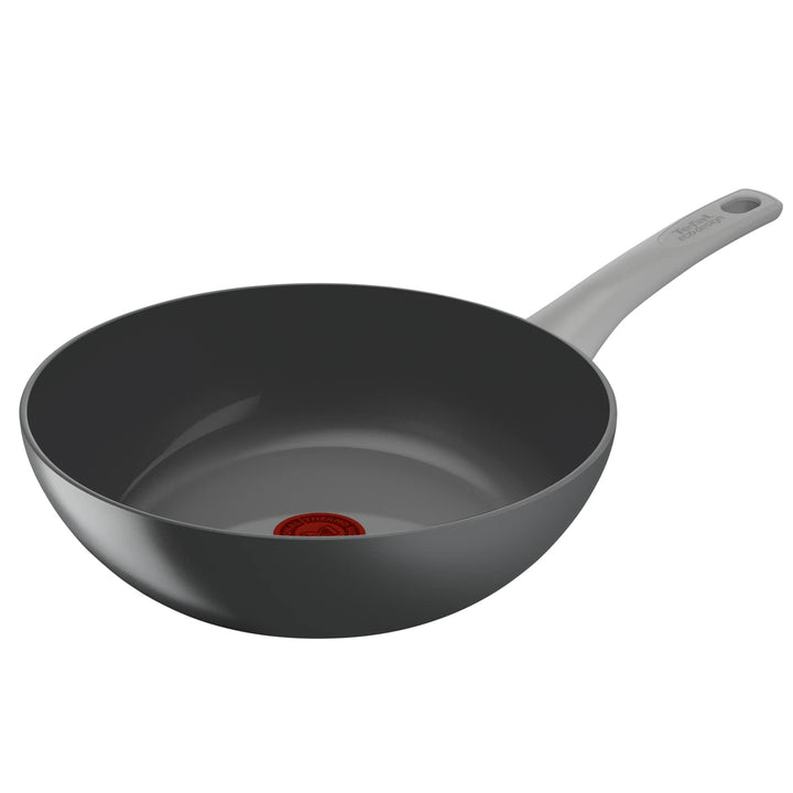 Tefal C42719 Renew On Wokpfanne 28 cm | Keramikversiegelung | umweltfreundlich recycelt | Thermo-Sig