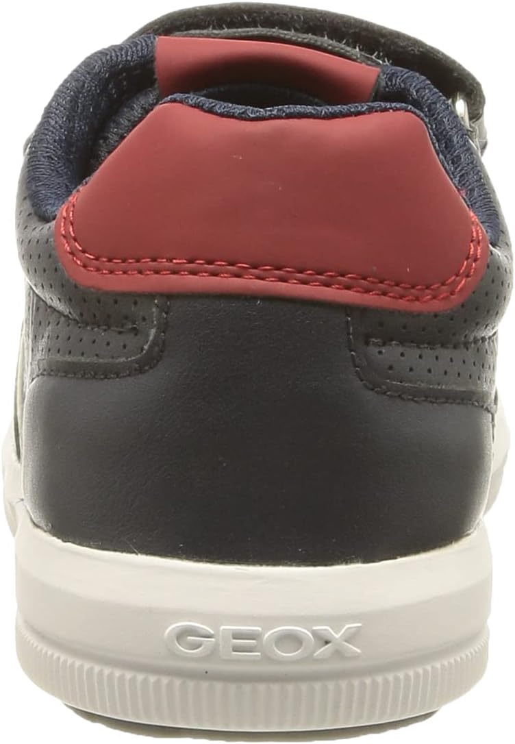 Geox Jungen J Arzach Boy A Sneakers 29 EU Navy Red Light, 29 EU Navy Red Light
