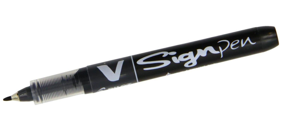 Pilot SW-VSP VSystem VSignPen Liquid Ink Marker Pen (Medium Tip) Bulk Pack (12 Stück) - schwarz