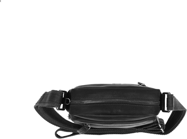 The Chesterfield Brand Wax Pull Up Birmingham Umhängetasche Leder 17 cm,Schwarz,M