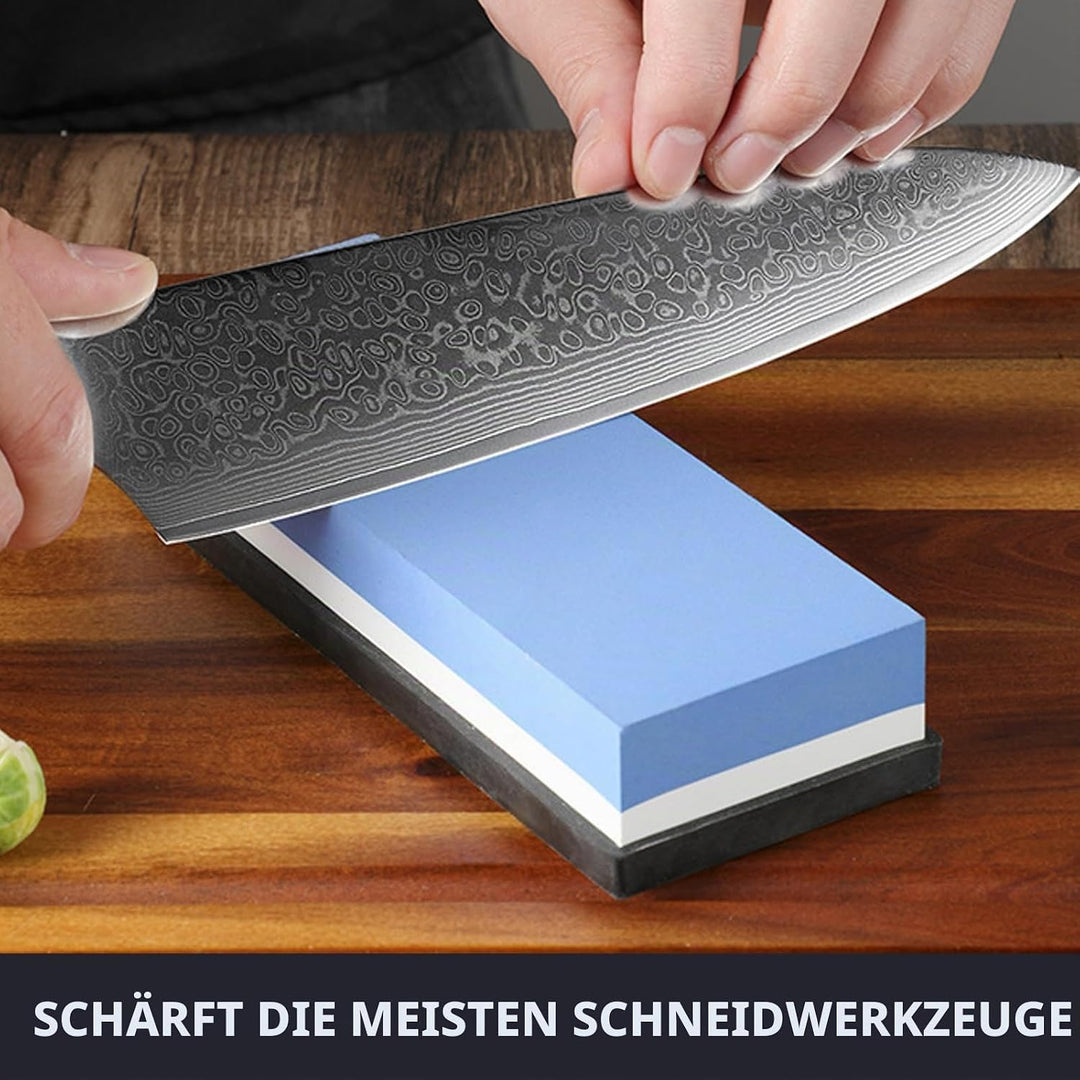 Schleifstein Set, Schleifstein Messer,Schleifstein 1000 6000, Zum Schärfen von Metallmessern, um sie
