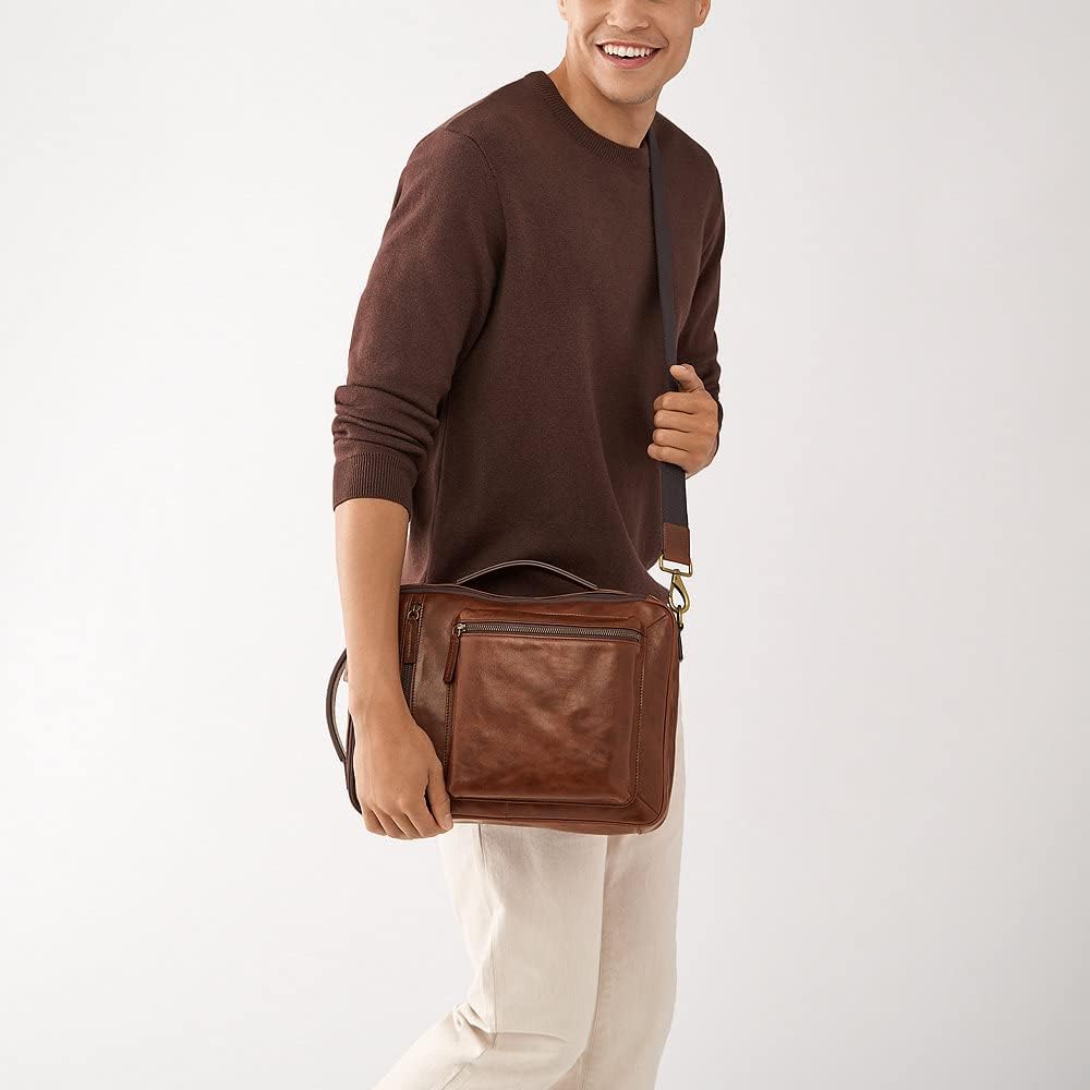 Fossil Tasche für Pendler aus Buckner-Leder für Herren, MBG9598222 – 25,4 cm L x 5,1 cm B x 15,2 cm