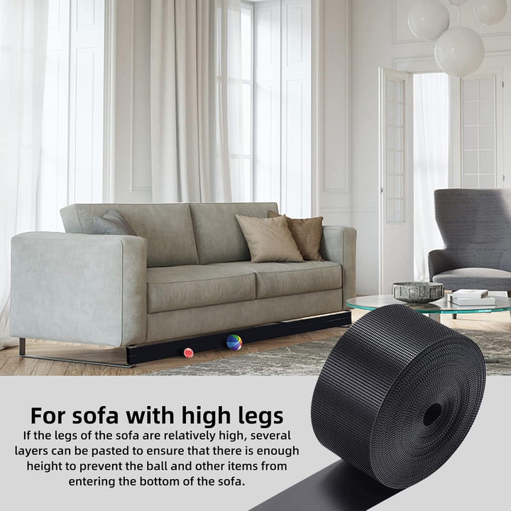 Spielzeugblocker für Möbel, Verstellbare Stossstange, Schwarze Couch-Stopper,Couch Under Blocker, Sp