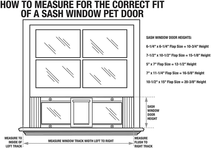 Ideal Pet Products 33SWDM Haustierklappe für Aluminium-Schiebefenster, mittel, 17,8 x 28,6 cm, weiss