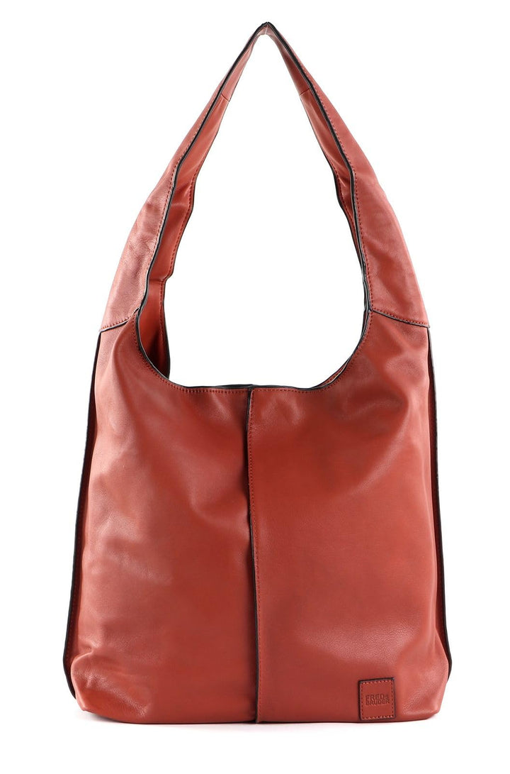 FREDsBRUDER FB Schultertasche Leder 40 cm Brick, Brick