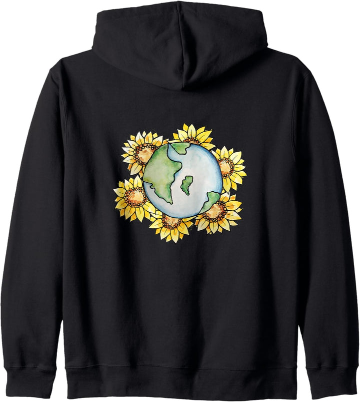 Earth Day Sunflowers Kapuzenjacke