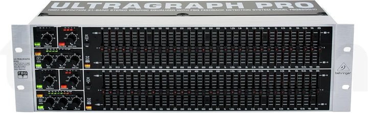 Behringer ULTRAGRAPH PRO FBQ6200HD Hochauflösender 31-Band-Stereo-Grafik-Equalizer mit FBQ-Feedback-