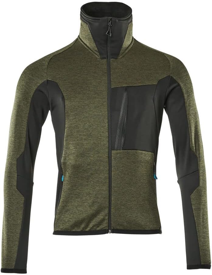 Mascot 17103-316-3309-3XL Fleecepullover Mit Reissverschluss Grösse in Moosgrün/Schwarz, 3XL, 3XL
