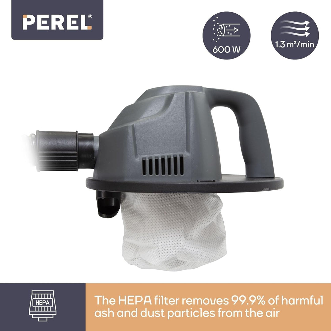 Perel Mini-Aschesauger, Aschensauger, Kamin Sauger, heisse Asche Staubsauger, Aschesauger für Kamino