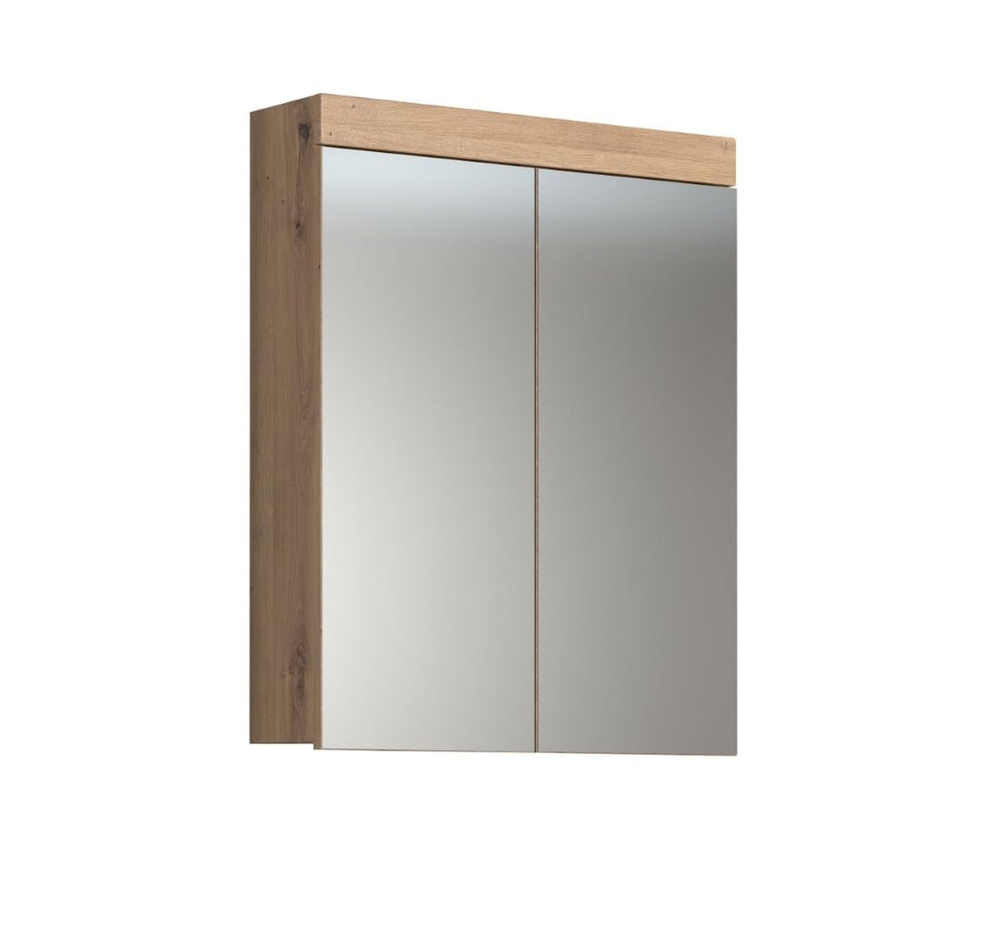trendteam smart living - Spiegelschrank - Bad - Amanda - Aufbaumass (BxHxT) 60 x 77 x 17 cm - Farbe