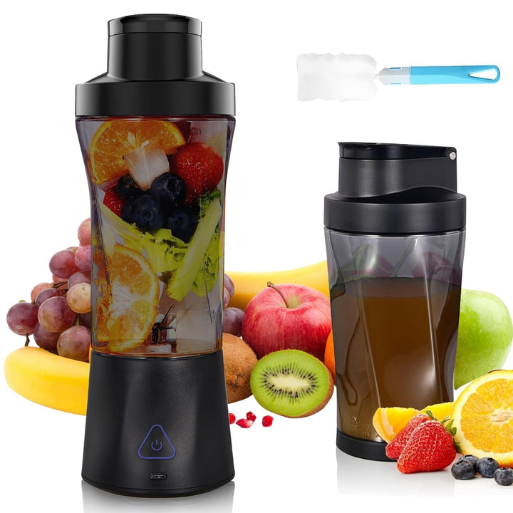 Smoothie Maker to Go, 700ml Tragbarer Mixer, Portable Blender mit 6-Klingen Edelstahl, Mini Mixer fü