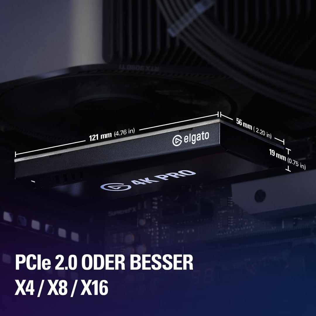 Elgato 4K Pro, Interne Capture-Karte: 8K60-Passthrough/4K60 HDR10 mit ultraniedriger Latenz auf PS5/
