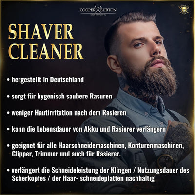 Scherkopf Öl & Scherkopfreiniger als SPARSET Scherkopf Pflege für Haarschneidemaschine, Haarschneide