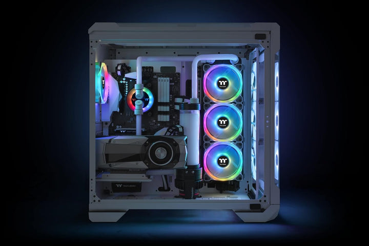 Thermaltake Riing Trio 12 RGB Radiator Fan White 3 Pack