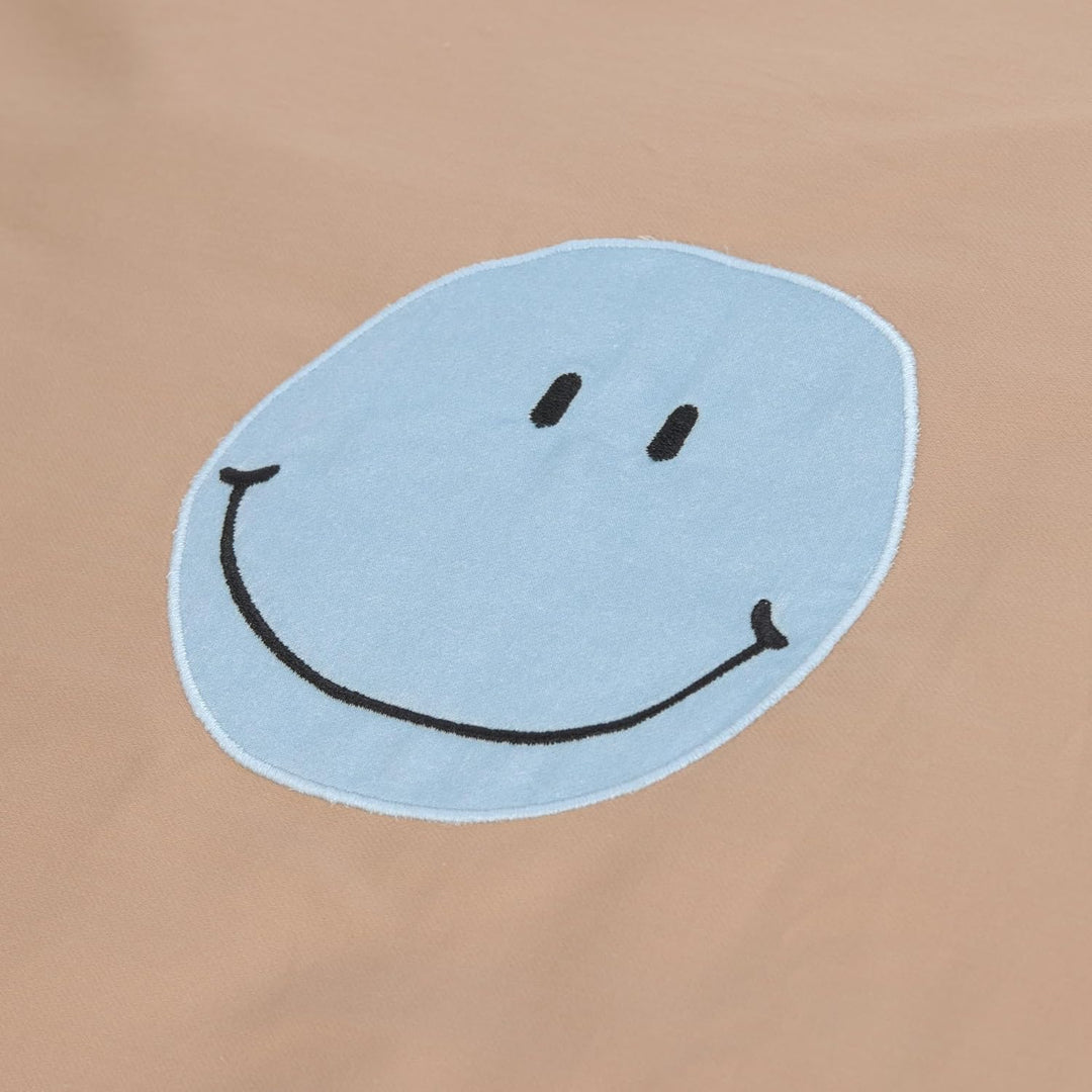 LÄSSIG Kinder Bettwäsche Set aus Bio Baumwolle GOTS zertifiziert 2-teilig/Bedding Set Smile milky/br
