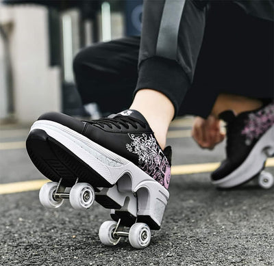 Schuhe mit Rollen, Rollschuhe Skateboard Schuhe Kinderschuhe Mit Rollen Skate Shoes Rollen Schuhe Sp