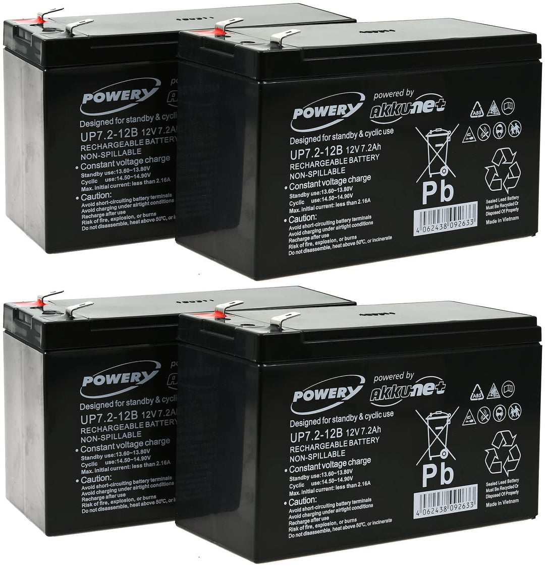 akku-net Blei-Gel-Akku für USV APC Smart-UPS SURT1000RMXLI, 12V, Lead-Acid