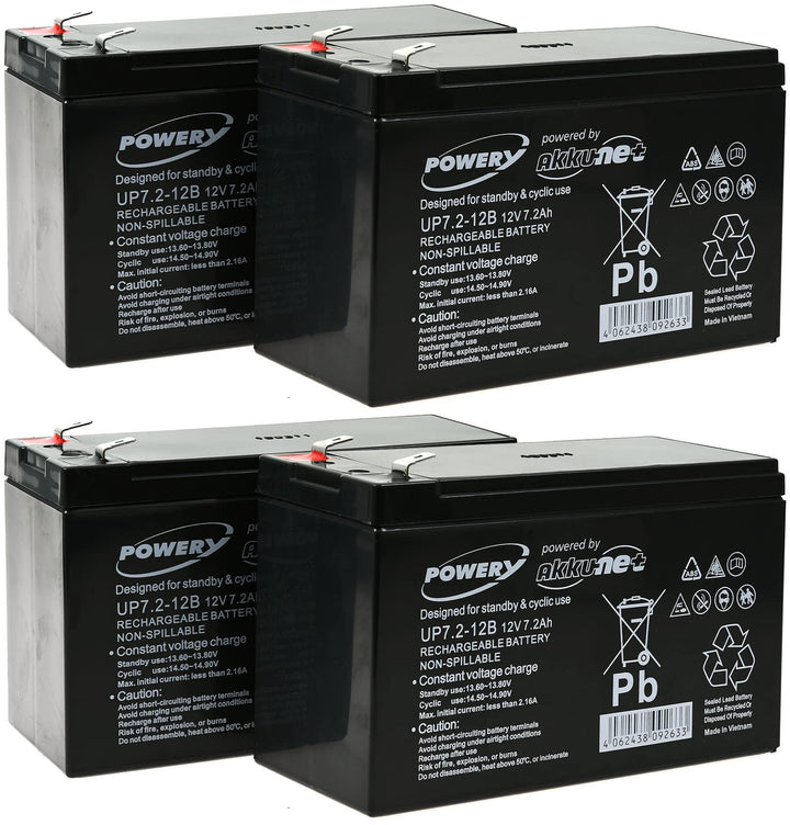 akku-net Blei-Gel-Akku für USV APC Smart-UPS SURT2000XLI, 12V, Lead-Acid