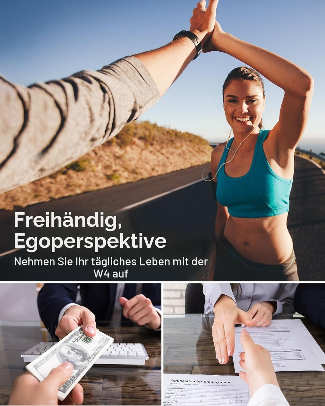 BOBLOV W4 4K Bodycam Körperkamera Mini, Body Cam mit 360° drehbarem Clip und Magnetclip, 90 Minuten