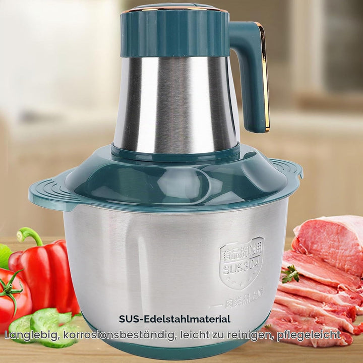 Elektrische Küchenmaschine, 500 W, 5 L, Edelstahl, Multifunktionaler Elektrischer Lebensmittelzerkle