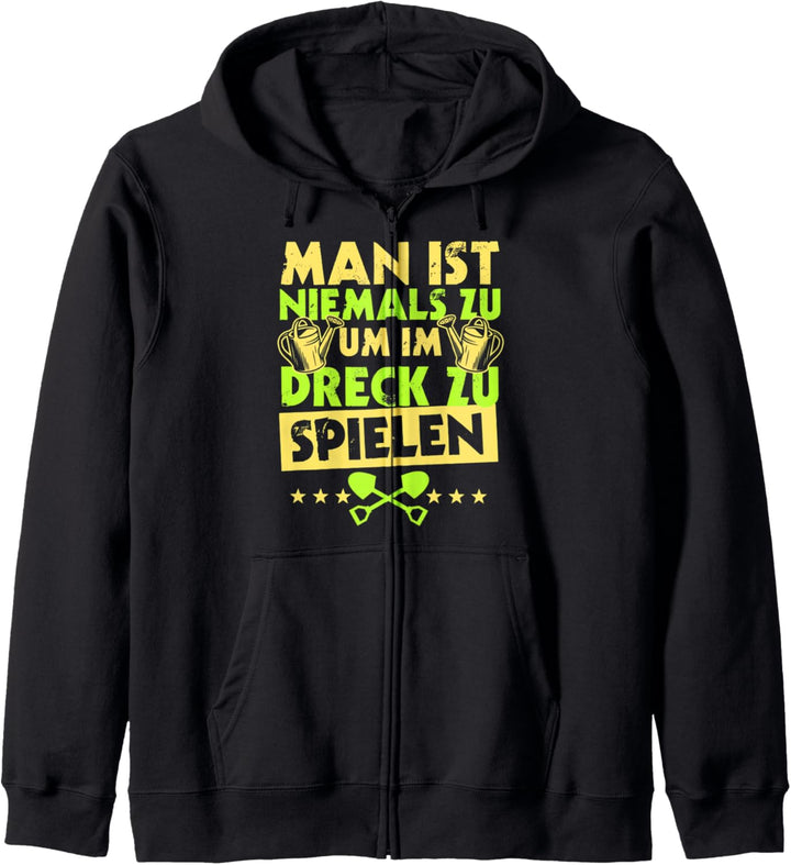 Hobbygärtner Motiv mit lustigen Spruch, Witziges Garten Kapuzenjacke