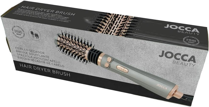 JOCCA – 3-in-1-Haartrocknerbürste | Trockner, Lockenwickler und Volumengeber | 3 Temperaturen, 2 Ges