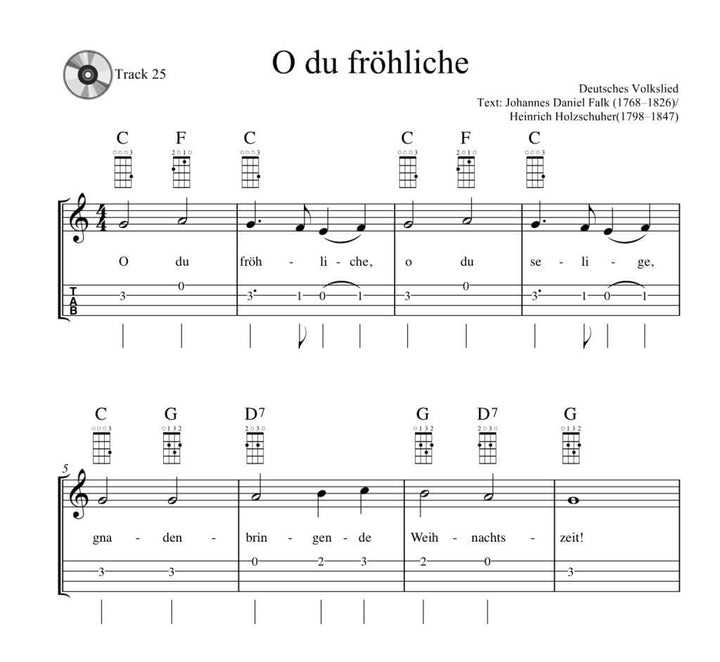 Komm, wir spielen Ukulele! Das Weihnachtsalbum für Kinder und Erwachsene: In Internationaler Stimmun