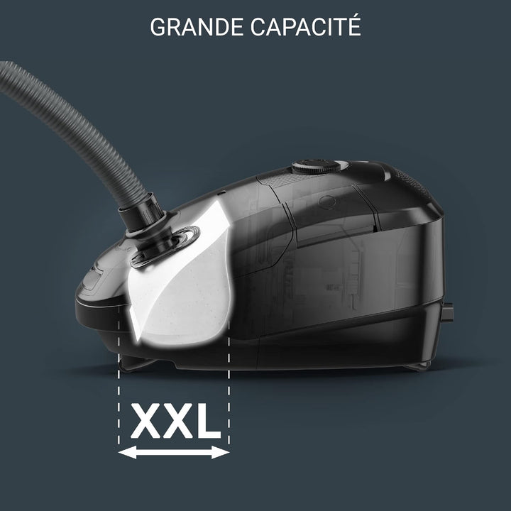 Rowenta RO3172EA Power XXL, Bodenstaubsauger mit Beutel, Dunkelblau, 900 W, 4.5 liters