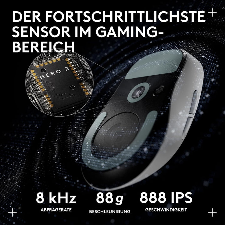 Logitech G PRO X SUPERLIGHT 2 DEX kabellose Gaming-Maus