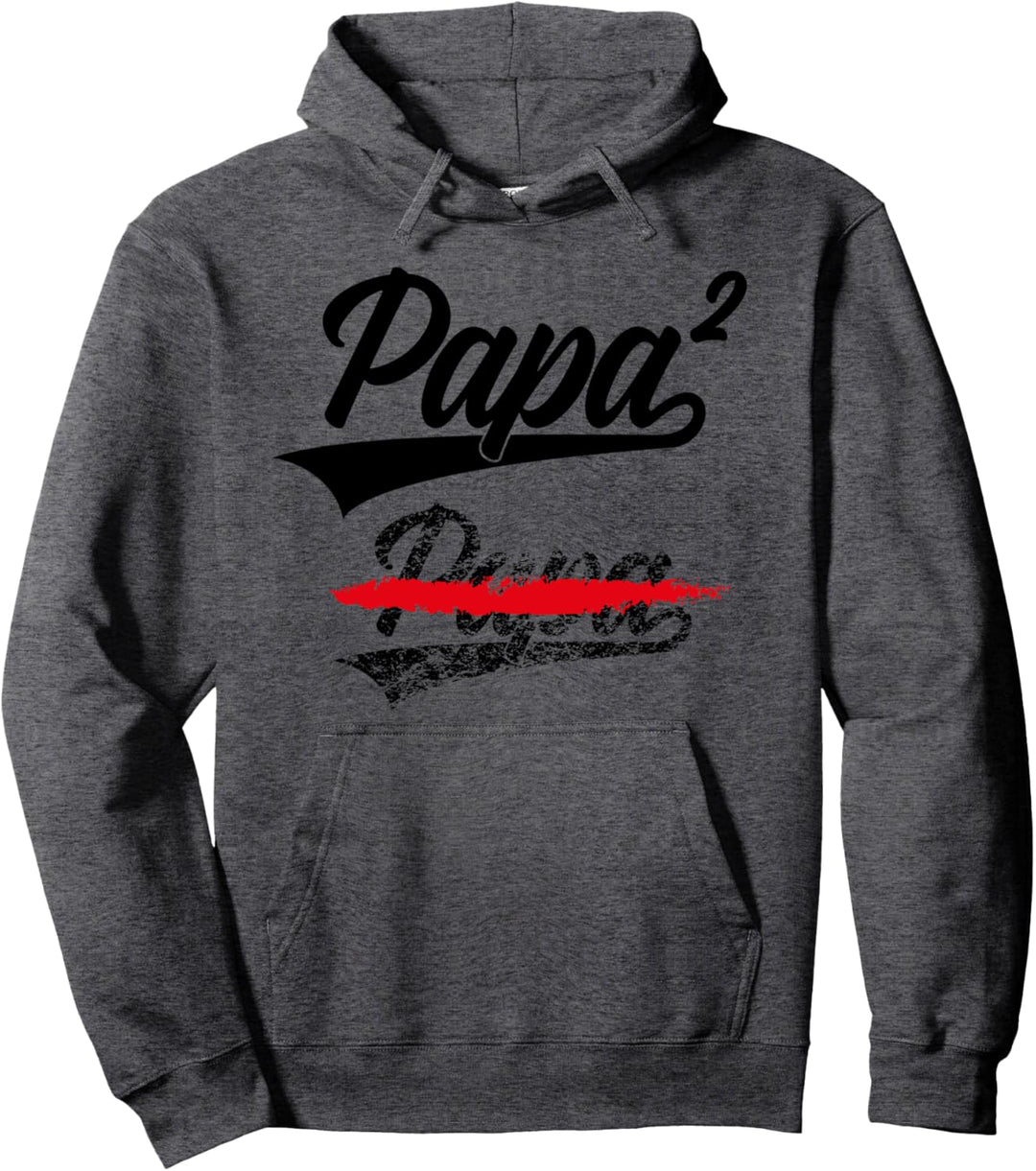 PAPA HOCH 2 KINDER VATERTAG WERDENDER PAPA Pullover Hoodie