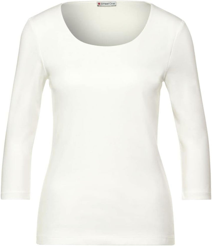 Street One Damen Style Pania T-Shirt 34 Off White, 34 Off White