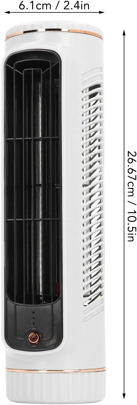 Yunir Turmventilator, Turmventilator für Schlafzimmer mit 3 Geschwindigkeiten, Leise, Tischventilato