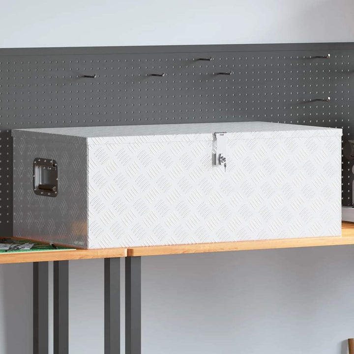 vidaXL Aufbewahrungsbox Aluminiumkoffer Aluminiumbox Lagerbox Lagerkiste Transportkoffer Transportki