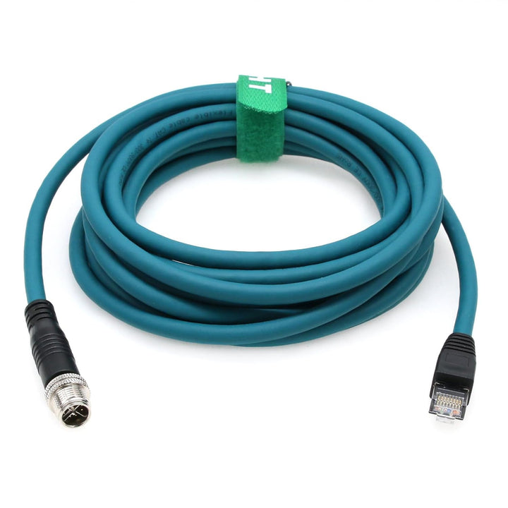 HangTon M12 Ethernet 8 Pin X-Coded RJ45 CAT-7e Kabel für Basler Cognex IS2000 7000 8000 Industriekam