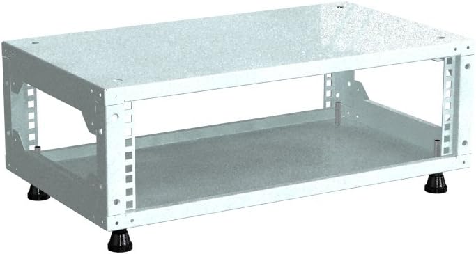 Rack Magic - 3HE Mini 19" Rackschrank - 290mm Tiefe - Lichtgrau - 19 Zoll Serverschrank - Rack Schra