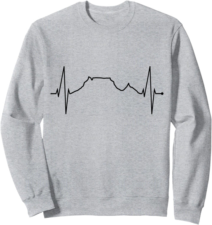 Kapstadt Skyline Herzschlag Cape Town Südafrika Tafelberg Sweatshirt