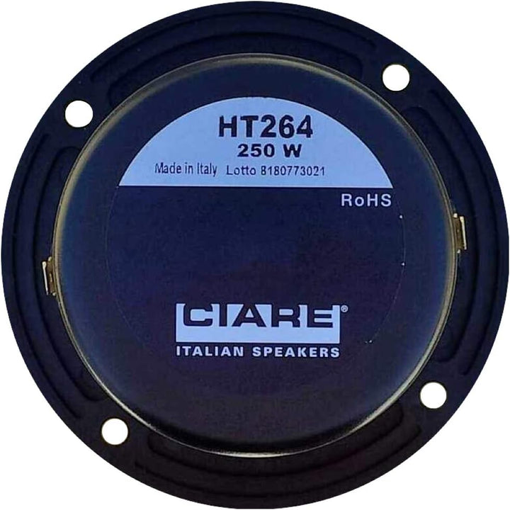 Ciare 1 HT264 HT 264 kalottenhochtöner schwarzer Driver 4" 10,00 cm 100 mm Durchmesser 100 watt rms