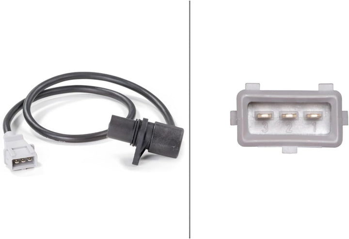 HELLA 6PU 009 110-601 Impulsgeber, Kurbelwelle - 12V - 3-polig - Kabel: 500mm