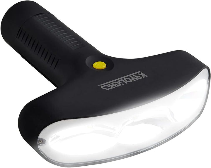 KryoLights Led Batterie Leuchten: LED-Taschenlampe mit 180°-Lichtfeld-Technologie, 600 lm, 7,2 W, IP