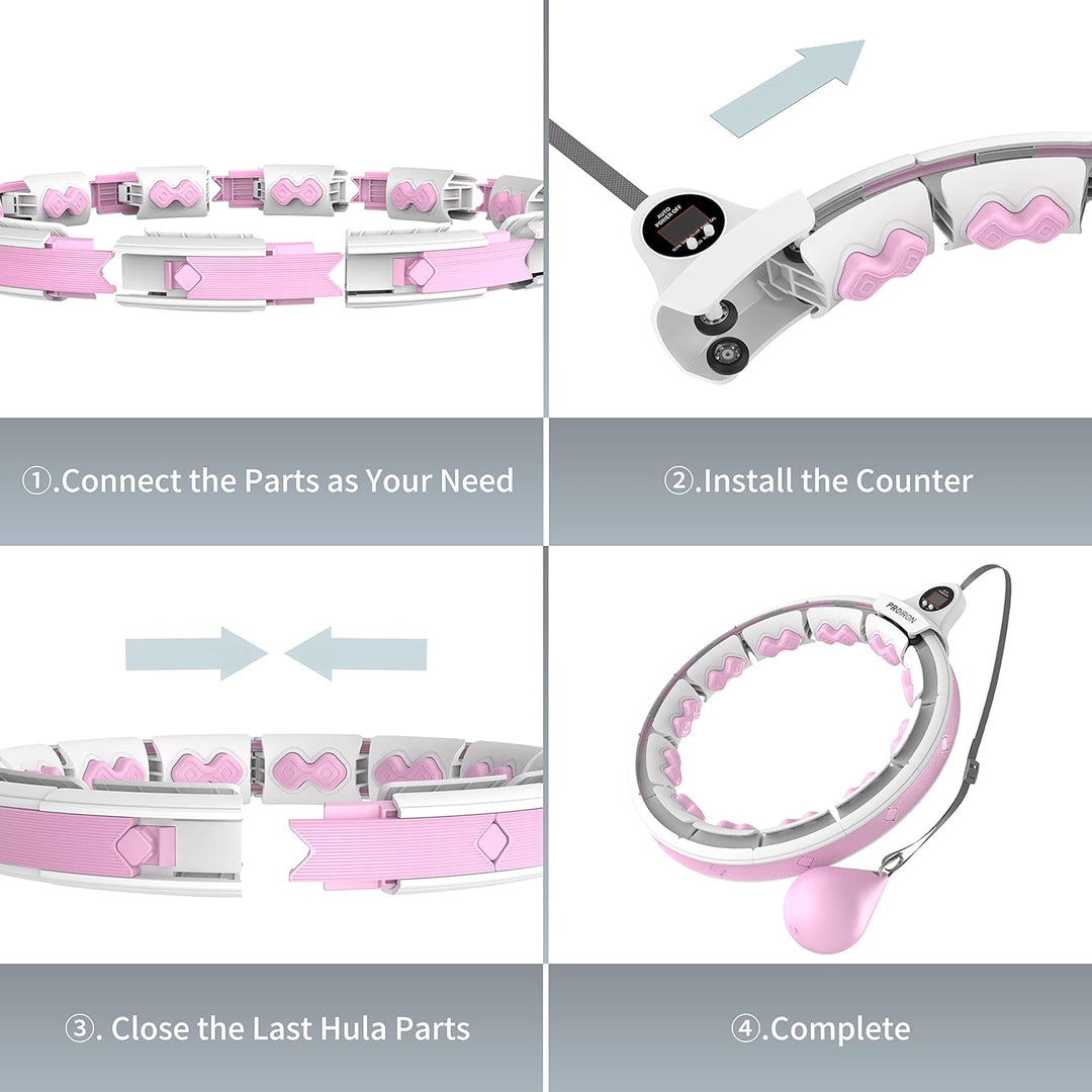 PROIRON Smart/Hula Hoop Reifen Erwachsene, Hullahub Reifen mit Gewicht, Hula Hoop Reifen Kinder, 1,2