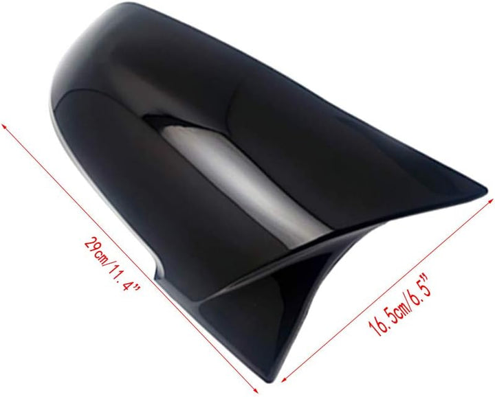KYYET Spiegel Startseite Kappen für F20 F21 F87 M2 F23 F30 F36 X1 E84 schwarz glänzend M Style Gloss