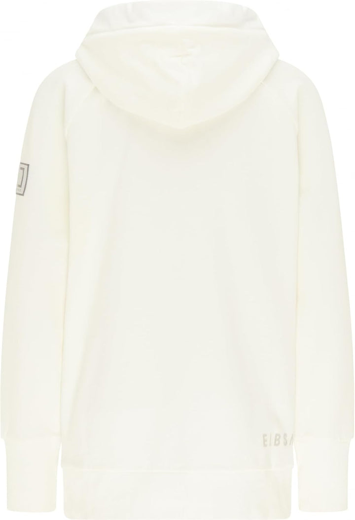 Elbsand Svana Damen Hoodie, Sweatshirt mit Kapuze, Rundhalsausschnitt Cloud White XS, Cloud White XS
