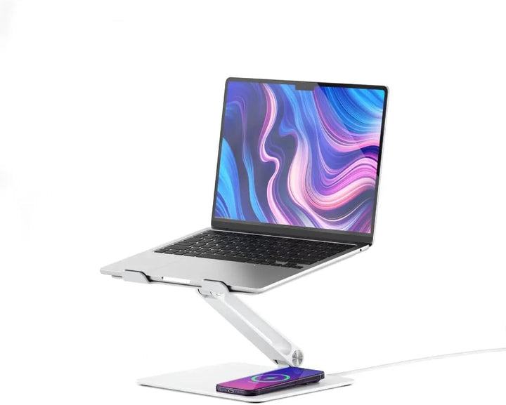 ALOGIC Elite Aluminum Laptop Stand | Wireless Charger mit bis zu 10 Watt | Silikonpad für rutschfest