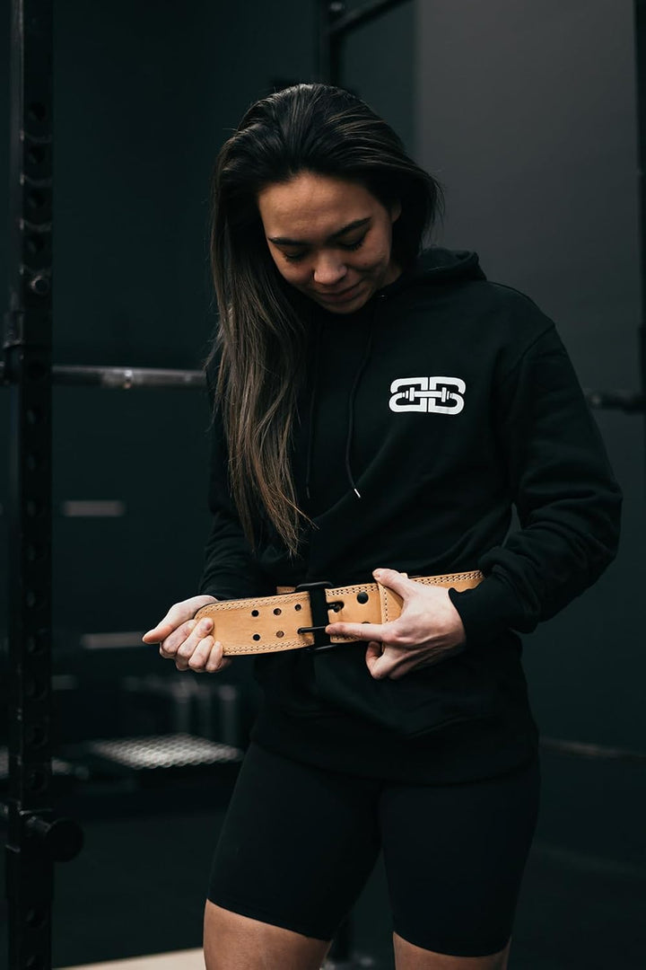 Premium Gewichthebergürtel aus Leder 8mm - Bodybuild Gürtel, Krafttraining, Crossfit, Leder Gewichth