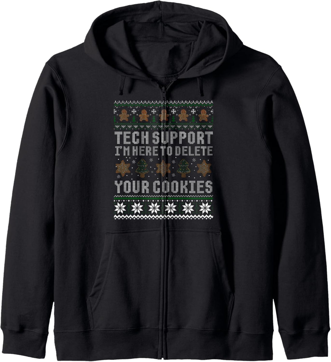 Lustiges Weihnachts-Tech-Support-Shirt, Computer-Programmierer, Geschenk Kapuzenjacke