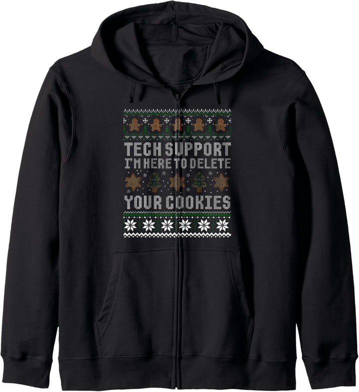 Lustiges Weihnachts-Tech-Support-Shirt, Computer-Programmierer, Geschenk Kapuzenjacke