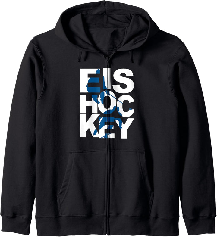Eishockeyspieler Puck Geschenk Kapuzenjacke